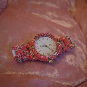 Charming Charlie Flower Patterned Watch